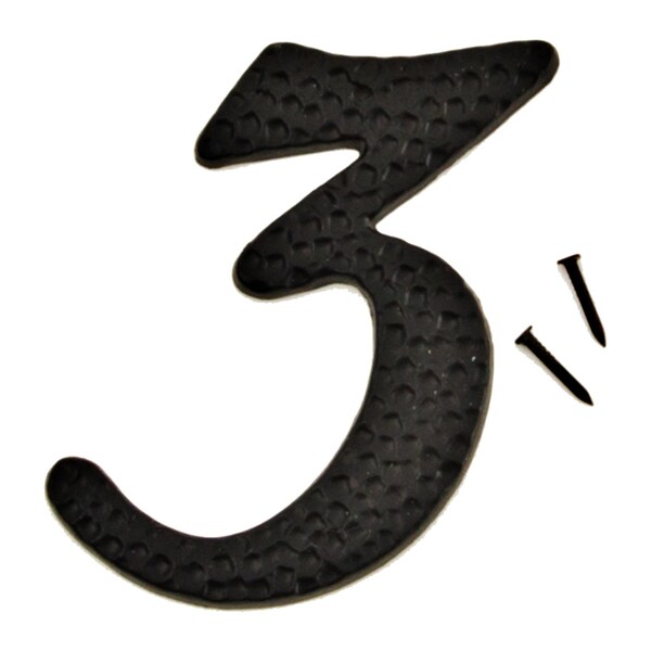 Hy-Ko 3In Black Aluminum Number 3, 10PK A20103 - main